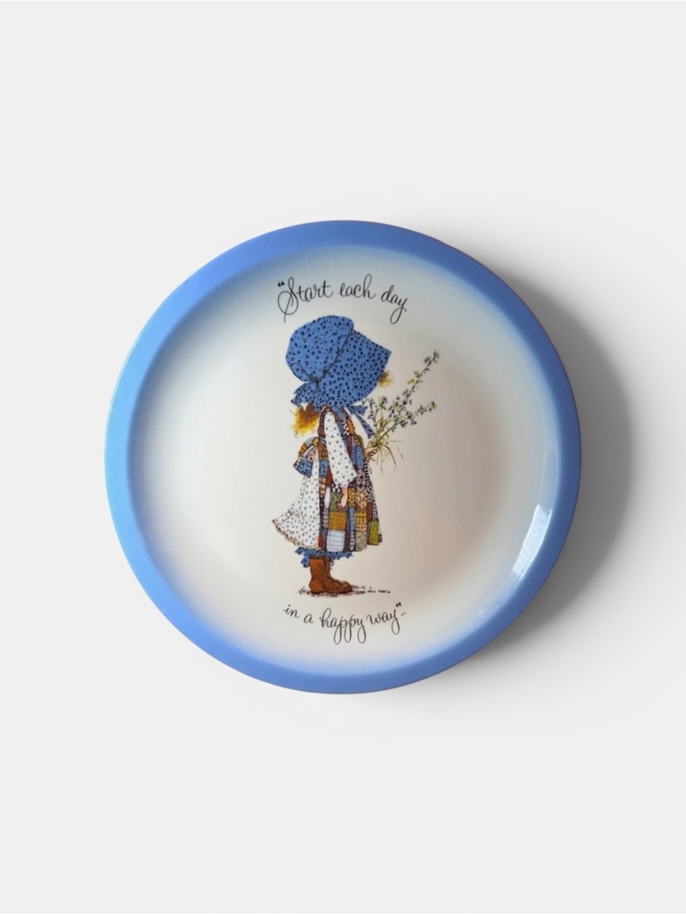 1972 Holly Hobbie Blue Collectors Plate